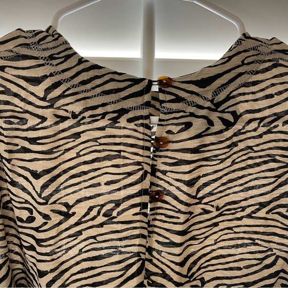 Nanushka Hierro Zebra Print Long Sleeve Minidress, Small - Picture 12 of 14